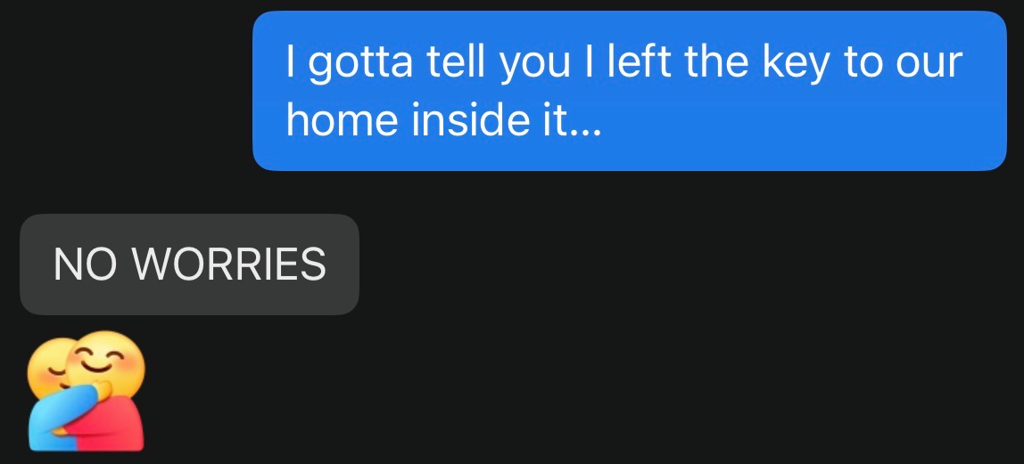 Douyin 'hug you' dialog