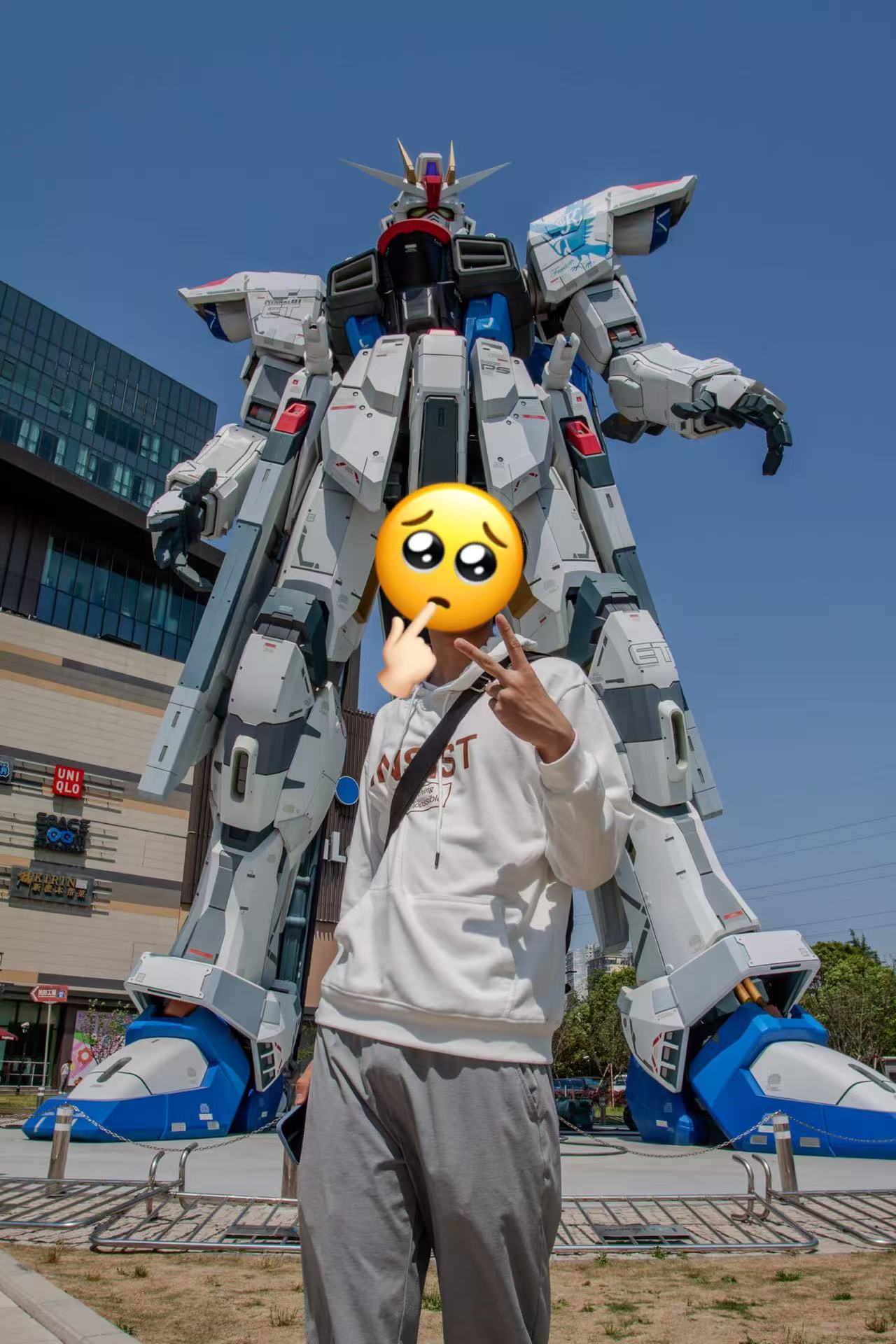 Yuxi with Freedom Gundam